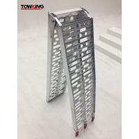 China Aluminium 340kg Capacity 310mm Width Metal Trailer Ramps Foldable factory