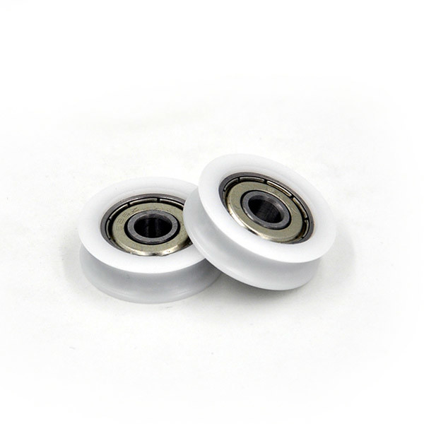 Quality U Grooved Plastic Ball Bearing Rollers POM Injected ISO Certificate for sale