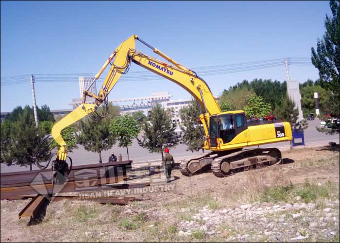 China KATO HD820 Excavator Vibratory Pile Hammer Lower Noise Easy Operation factory