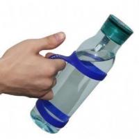 China Silicone Bottle Strap,Soft silicone water bottle with holder strap can hold any bottle factory