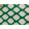 China Heavy Duty Plastic Construction Netting Green Color 40 Mm * 40 Mm Hole Size factory