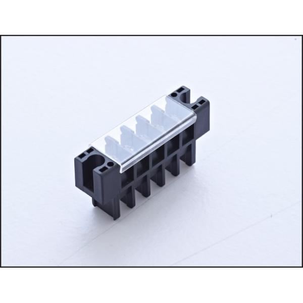 Quality 30A 600V Feedthrough Terminal Block 11.00mm Pitch M3.5 Screw UL94-V0 / PA66  Brass / Copper / Steel for sale