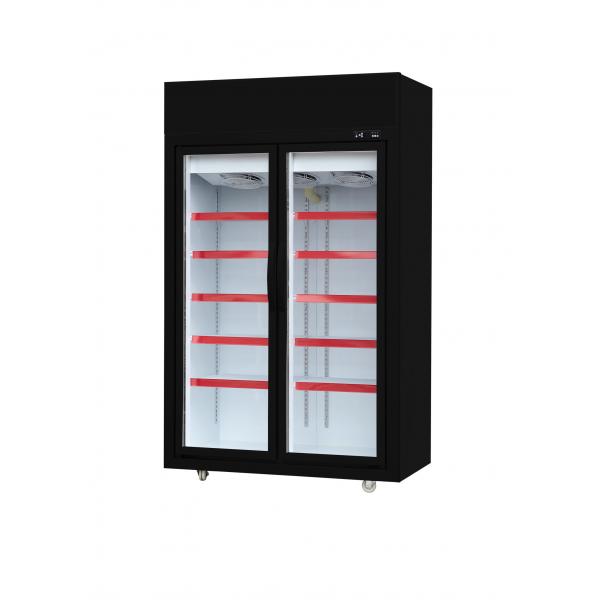 Quality Fan Cooling Convenience Store Vertical Glass Door Freezer for sale