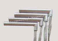 China High Density Right Angel Cartridge Heaters , Electrical Heating Elements with Metal Hoses factory