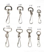 China Swivel J Hook Lanyard Accessories Aluminum / Copper Material For Dog Clips factory