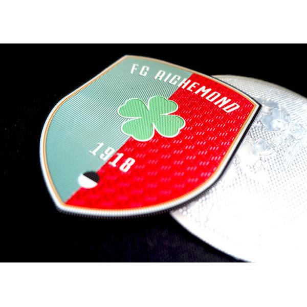 Quality Degradable OEKO Heat Press Football Badges 8 Colorways TPU Badges for sale
