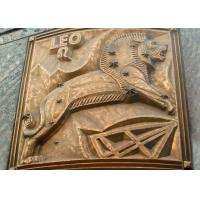 China Large Size Bronze Relief Wall Art , Modern Relief Sculpture European Style factory