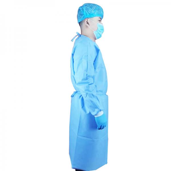 Quality ISO13485 Fluid Repellent Disposable Surgical Gowns S M L XL XXL Comfortable for sale
