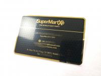 China 0.3mm Thickness SS Metal Business Name Cards Customized Luxury Gold Plated factory