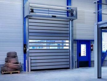 China Variable Speed Industrial Roll Up Door , Industrial Roll Up Garage Doors for sale
