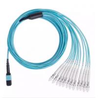 China Factory Supplying Fiber Optic 12 Core Pigtail SC,FC,LC,ST connector MPO to SC for sale