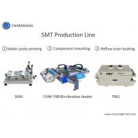 Quality Advanced SMT Production Line , 3040 Stencil Printer / CHMT48VB Pnp Machine / for sale