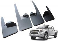 China Durable Plastic Car Mud Guards , ISUZU 2008 DMAX Double Cab OE Mud Flaps factory