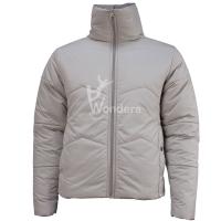 Quality Ladies Full Zipp High Collar Padded Jacket Without Hood for sale