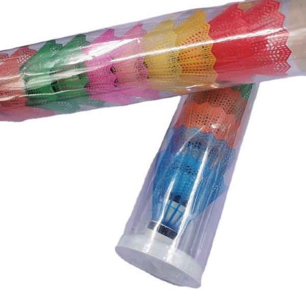 Quality Multi Colored Badminton Plastic Shuttlecock For Outdoor Sports Playing for sale