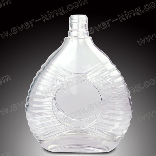 Quality White Flint Glass 1500 ML Custom Rum Bottles for sale