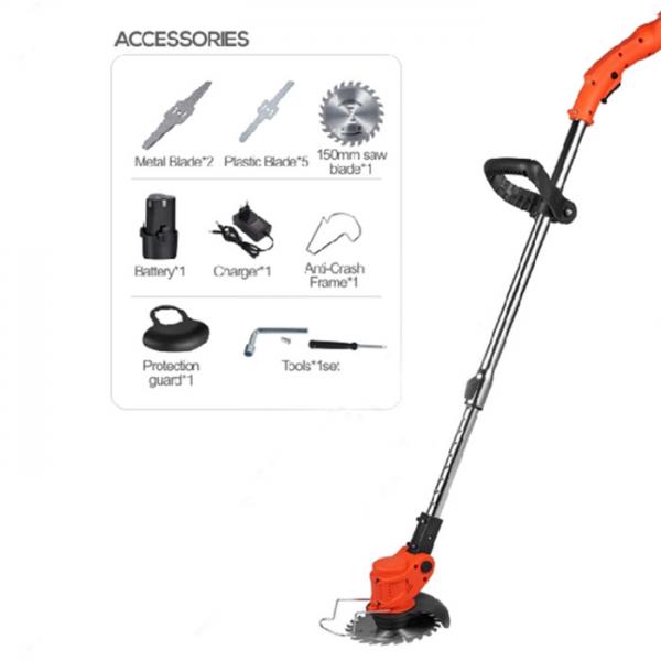Quality 36V 4Ah Batteries Cordless Grass Cutter Lightweight Bush Cutting Machine Electric For Lawn for sale