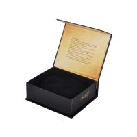 china Black Book Shape Paper Packing Boxes , Magnetic Gift Cardboard Boxes