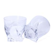 China 300ml Spiral Old Fashioned Glass Whisky Cups Tumbler ODM factory