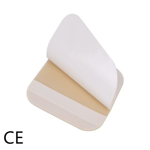 Quality Bordered Silicone Adhesive Dressing Soft Wound Bed Sore Dressing Pad 10*10cm for sale