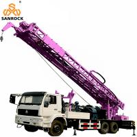 China Rotary Bore Hole Truck Mounted Water Well Drilling Rig Full Hydraulic Water Well Rig for sale