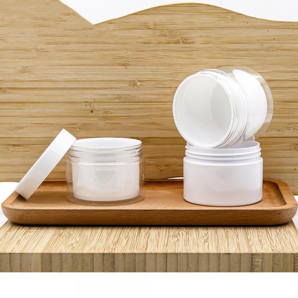 Quality Jars Fancy Wide Mouth Airtight Packaging Cosmetic Mell Proof Candy Plastic PET for sale