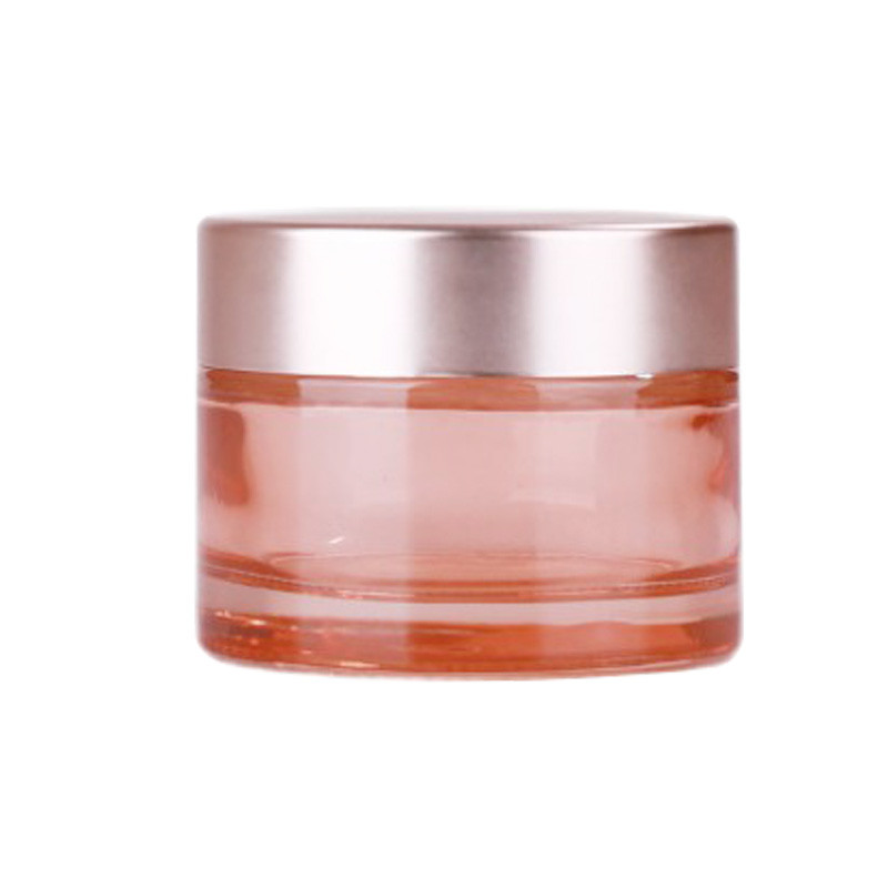 China MSDS EMC Eye Cream Cosmetic Glass Jars Pomegranate Red Empty Face Cream Containers factory