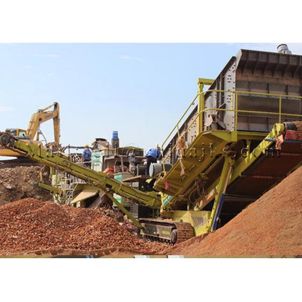 Quality 380V Diesel Motor Mobile Crusher Plant Construction Waste Recycling Machine for sale