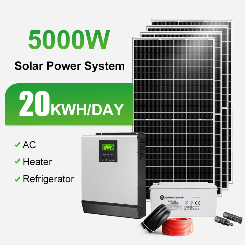 China 10000w Mono Panel Solar Power Generator Kits Off Grid Solar Energy System For Home factory