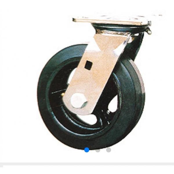 Quality Needle Bearing Dumpster Casters 10" Heavy Duty Rubber Casters for sale