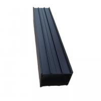 China Black Aluminum Extruded Channel Structural Curtain Track Building Materials factory