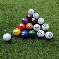China mini golf ball low bounce golf ball with two pieces  mini golf ball putter ball putting ball billiard ball factory