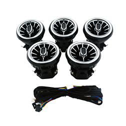 Quality Turbine Console Auto Air Conditioning Vents , Round Car AC Vent For Mercedes for sale