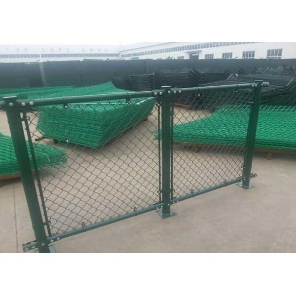 Quality ISO14001 PVC Coated Wire Mesh Diamond Chain Link Fence for sale