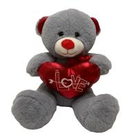 China 27 Cm St. Valentine Stuffed Teddy Bear W/ Heart Plush Toy Sweet Gifts factory