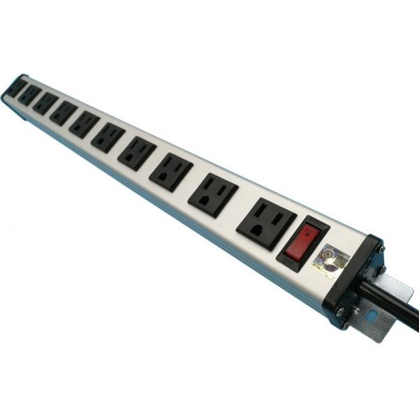 Quality 10 Way Outlets Multi Outlet Power Strip with Surge Protector / Circuit Breaker for sale