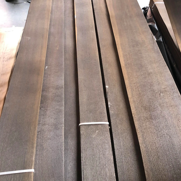 Quality Decorative Smoked Oak Veneer , Natural Wood Sheet 0.3mm 0.45mm 0.5mm for sale