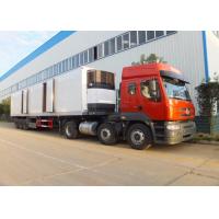China 3 Axle Refrigerated Semi Trailer , Meat Transport Trailer 35t - 50t With Mechanical Suspension System factory