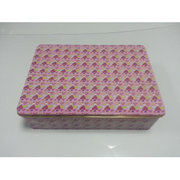 Quality Big Tin Plate Square Box With Cover ,Tin Case ,Metal Tin Can for sale