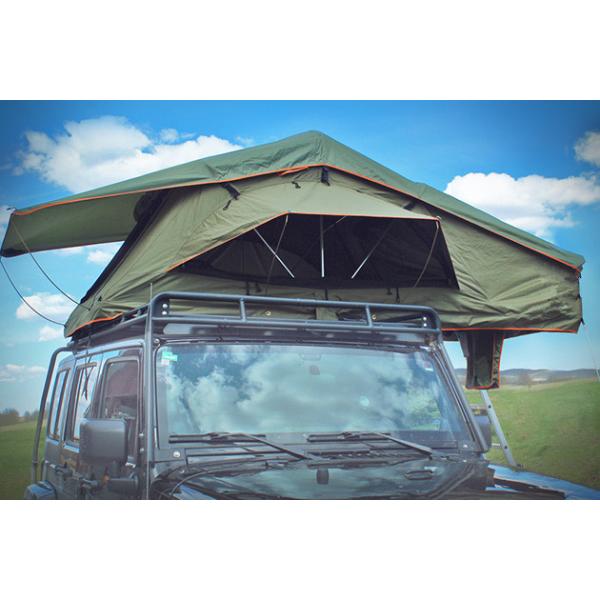 Quality Tear Resistant Pop Up Vehicle Tent With 2M Extendable Aluminum Ladder for sale