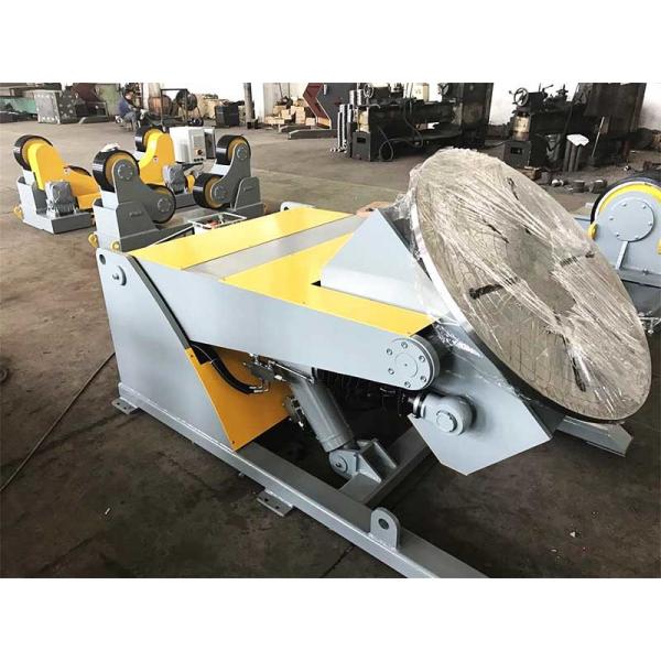 Quality 5T Hydraulic Elevating Welding Rotating Display Table With Remote Hand Control for sale