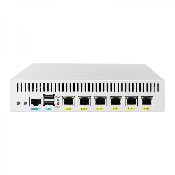Quality Atom D525 Firewall PC , Desktop Mini Computer 6 Gigabit LAN pFsense soft router for sale