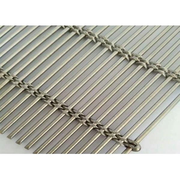 Quality External SUS 304 316 Decorative Woven Wire Mesh Curtain Wall ISO9002 for sale