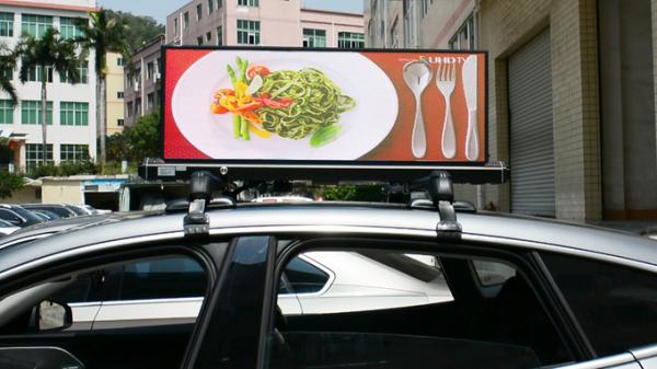 RoHS CE P2.5 Advertising Taxi Roof LED Display intelligent control 4G 2