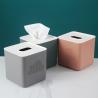 China 159g Plastic PP Square Bedroom Paper Tissue Box Non Burr 13cm factory