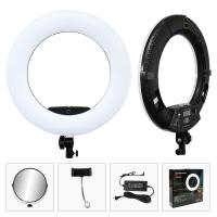 China 3200k-5500k 18 Inch Led Ring Light Phone Rechargeable 9600lm Video Studio Equipment factory