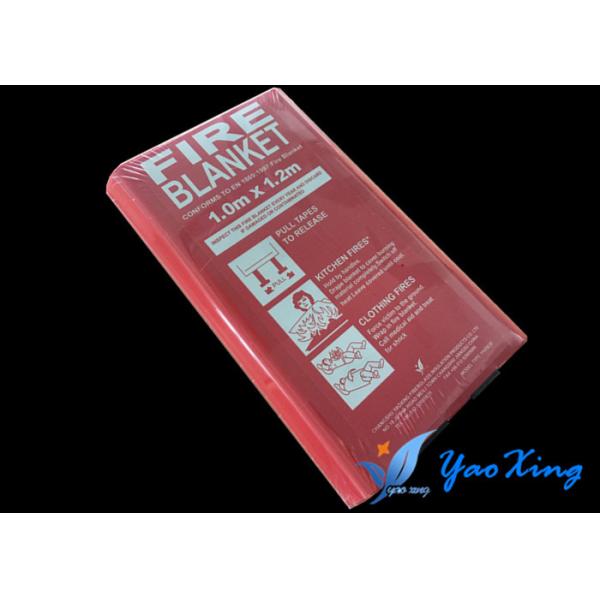 Quality E-Glass Silicone Coated Fire Blanket Smooth And Soft Surface 1.0*1.2 M for sale