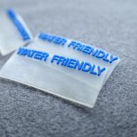 Quality Transparent 3D Logo PVC Personalized Clothing Labels for sale