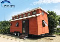 China Austrilia Standard Light Steel Prefabricated Tiny House On Wheels With WPC Board Wall factory