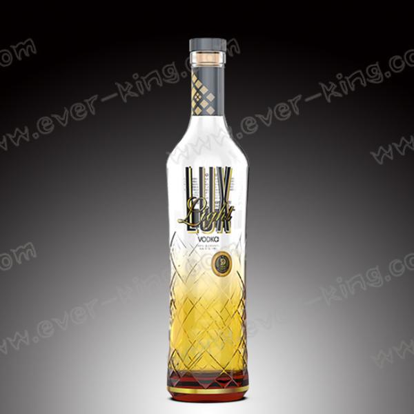 Quality SGS Luxury Liquors Frosting Vodka Glass Bottle for sale